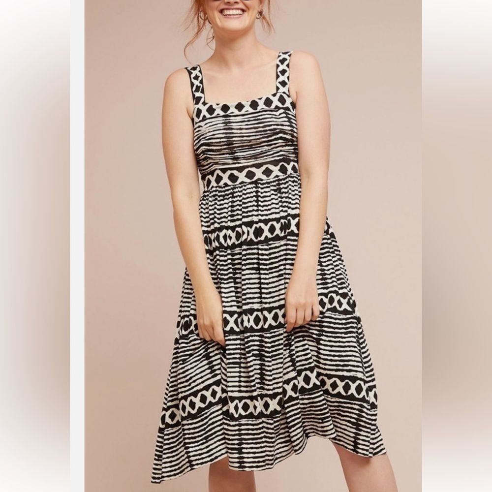 Anthropologie X Tracy Reese Tribal Jersey Frock Size Medium